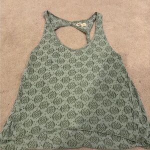 Vintage Hollister 2000s green tank top L